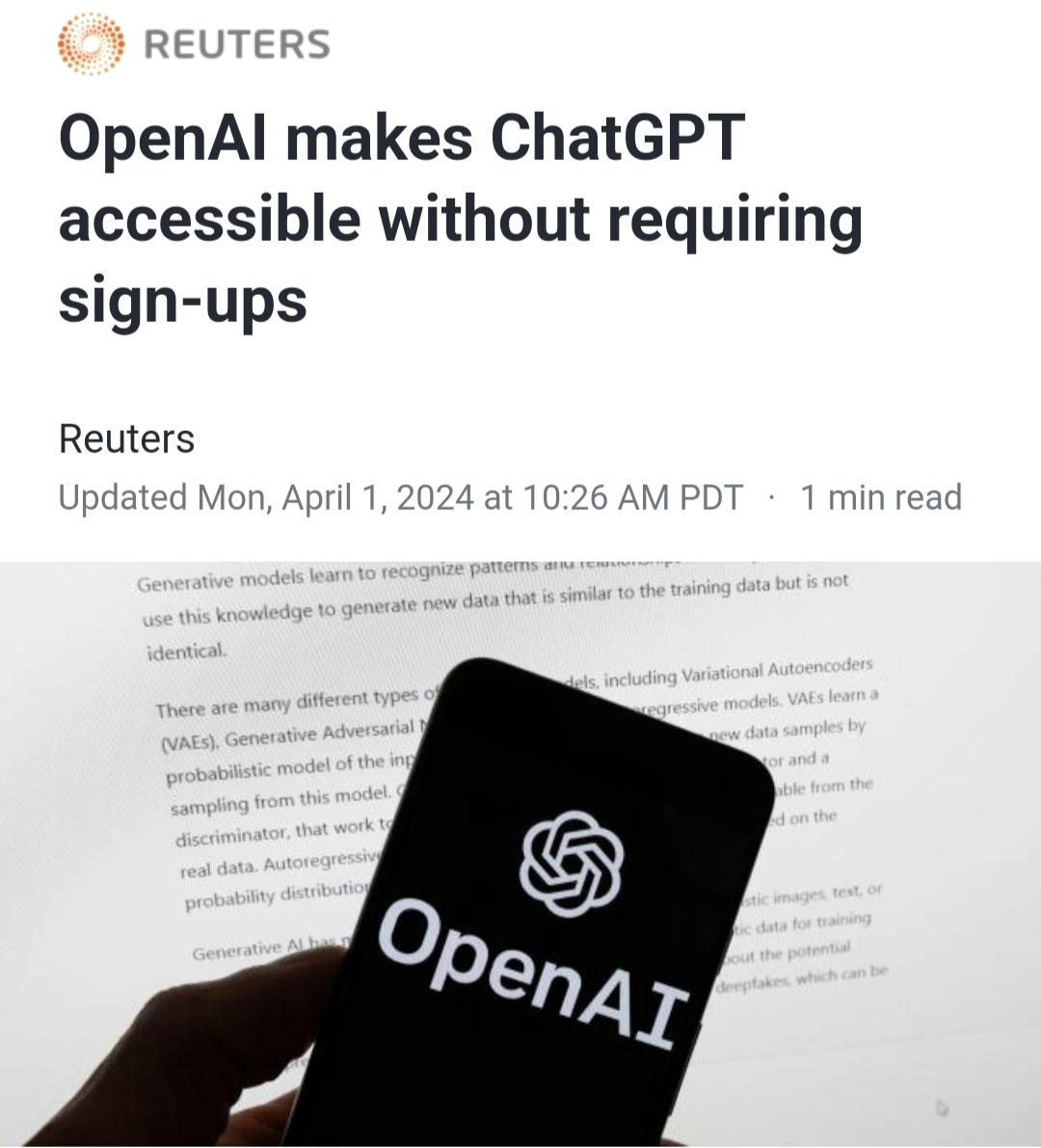 无需注册即可使用，ChatGPT为何突然“免费”？